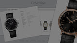 Buy Shop Calvin Klein Surround Black Dial Black Leather Strap Watch for Men - K3W211C1 USA Online