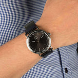 Buy Shop Calvin Klein Surround Black Dial Black Leather Strap Watch for Men - K3W211C1 USA Online