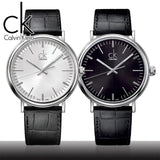 Buy Shop Calvin Klein Surround Black Dial Black Leather Strap Watch for Men - K3W211C1 USA Online