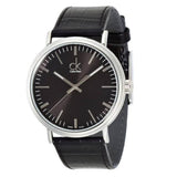 Buy Shop Calvin Klein Surround Black Dial Black Leather Strap Watch for Men - K3W211C1 USA Online