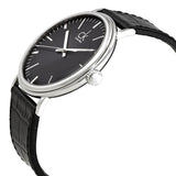 Buy Shop Calvin Klein Surround Black Dial Black Leather Strap Watch for Men - K3W211C1 USA Online