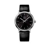 Buy Shop Calvin Klein Surround Black Dial Black Leather Strap Watch for Men - K3W211C1 USA Online