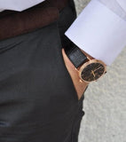 Buy Shop Calvin Klein Surround Black Dial Black Leather Strap Watch for Men - K3W216C1 USA Online