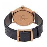Buy Shop Calvin Klein Surround Black Dial Black Leather Strap Watch for Men - K3W216C1 USA Online