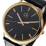 Buy Shop Calvin Klein Surround Black Dial Black Leather Strap Watch for Men - K3W216C1 USA Online