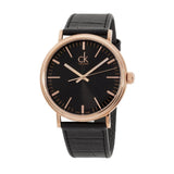 Buy Shop Calvin Klein Surround Black Dial Black Leather Strap Watch for Men - K3W216C1 USA Online
