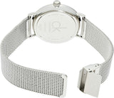 Buy Shop Calvin Klein Surround Black Dial Silver Mesh Bracelet Watch for Men - K3W21121 USA Online