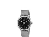 Buy Shop Calvin Klein Surround Black Dial Silver Mesh Bracelet Watch for Men - K3W21121 USA Online