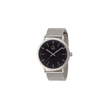 Buy Shop Calvin Klein Surround Black Dial Silver Mesh Bracelet Watch for Men - K3W21121 USA Online