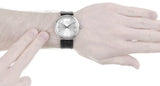 Buy Shop Calvin Klein Surround Silver Dial Black Leather Strap Watch for Men - K3W211C6 USA Online