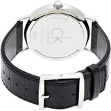 Buy Shop Calvin Klein Surround Silver Dial Black Leather Strap Watch for Men - K3W211C6 USA Online