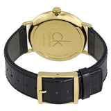 Buy Shop Calvin Klein Surround Silver Dial Black Leather Strap Watch for Men - K3W215C6 USA Online