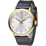 Buy Shop Calvin Klein Surround Silver Dial Black Leather Strap Watch for Men - K3W215C6 USA Online