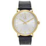 Buy Shop Calvin Klein Surround Silver Dial Black Leather Strap Watch for Men - K3W215C6 USA Online