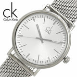 Buy Shop Calvin Klein Surround Silver Dial Silver Mesh Bracelet Watch for Men - K3W21126 USA Online