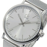 Buy Shop Calvin Klein Surround Silver Dial Silver Mesh Bracelet Watch for Men - K3W21126 USA Online