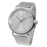 Buy Shop Calvin Klein Surround Silver Dial Silver Mesh Bracelet Watch for Men - K3W21126 USA Online