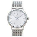 Buy Shop Calvin Klein Surround Silver Dial Silver Mesh Bracelet Watch for Men - K3W21126 USA Online