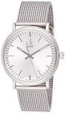 Buy Shop Calvin Klein Surround Silver Dial Silver Mesh Bracelet Watch for Men - K3W21126 USA Online