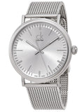 Buy Shop Calvin Klein Surround Silver Dial Silver Mesh Bracelet Watch for Men - K3W21126 USA Online