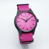 Buy Shop Calvin Klein Tone Maroon Dial Maroon NATO Strap Watch for Men - K7K514UP USA Online