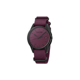 Buy Shop Calvin Klein Tone Maroon Dial Maroon NATO Strap Watch for Men - K7K514UP USA Online