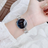 Buy Shop Calvin Klein Wavy Black Dial Silver Steel Strap Watch for Women - K9U23141 USA Online
