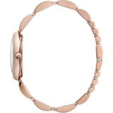 Buy Shop Calvin Klein Wavy White Dial Rose Gold Steel Strap Watch for Women - K9U23646 USA Online
