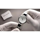 Buy Shop Calvin Klein Wavy Silver Dial Silver Steel Strap Watch for Women - K9U23146 USA Online