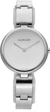 Buy Shop Calvin Klein Wavy Silver Dial Silver Steel Strap Watch for Women - K9U23146 USA Online