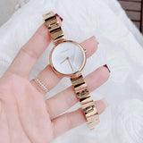 Buy Shop Calvin Klein Wavy White Dial Rose Gold Steel Strap Watch for Women - K9U23646 USA Online