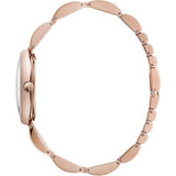 Buy Shop Calvin Klein Wavy White Dial Rose Gold Steel Strap Watch for Women - K9U23646 USA Online