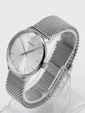 Buy Shop Calvin Klein White Dial Silver Mesh Bracelet Watch for Women - K8M21126 USA Online