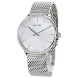 Buy Shop Calvin Klein White Dial Silver Mesh Bracelet Watch for Women - K8M21126 USA Online