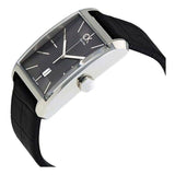 Buy Shop Calvin Klein Window Black Dial Black Leather Strap Watch for Men - K2M21107 USA Online