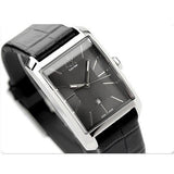 Buy Shop Calvin Klein Window Black Dial Black Leather Strap Watch for Men - K2M21107 USA Online