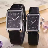 Buy Shop Calvin Klein Window Black Dial Black Leather Strap Watch for Men - K2M23107 USA Online
