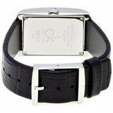 Buy Shop Calvin Klein Window Black Dial Black Leather Strap Watch for Men - K2M23107 USA Online