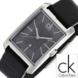 Buy Shop Calvin Klein Window Black Dial Black Leather Strap Watch for Men - K2M23107 USA Online