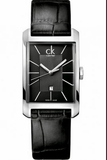 Buy Shop Calvin Klein Window Black Dial Black Leather Strap Watch for Men - K2M23107 USA Online