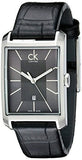Buy Shop Calvin Klein Window Black Dial Black Leather Strap Watch for Men - K2M23107 USA Online