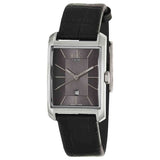 Buy Shop Calvin Klein Window Black Dial Black Leather Strap Watch for Men - K2M23107 USA Online