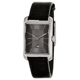 Buy Shop Calvin Klein Window Black Dial Black Leather Strap Watch for Men - K2M23107 USA Online