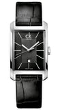 Buy Shop Calvin Klein Window Black Dial Black Leather Strap Watch for Men - K2M23107 USA Online