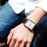 Buy Shop Calvin Klein Window Silver Dial Brown Leather Strap Watch for Men - K2M21126 USA Online