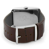 Buy Shop Calvin Klein Window Silver Dial Brown Leather Strap Watch for Men - K2M21126 USA Online
