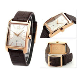 Buy Shop Calvin Klein Window Silver Dial Brown Leather Strap Watch for Men - K2M21620 USA Online