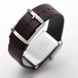 Buy Shop Calvin Klein Window Silver Dial Brown Leather Strap Watch for Women - K2M23126 USA Online