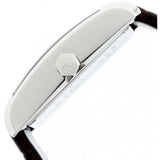 Buy Shop Calvin Klein Window Silver Dial Brown Leather Strap Watch for Women - K2M23126 USA Online