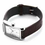 Buy Shop Calvin Klein Window Silver Dial Brown Leather Strap Watch for Women - K2M23126 USA Online